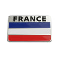 Sticker Autocollant Drapeau France – Badge Aluminium Relief Bleu Blanc Rouge – Sticker France Voiture Moto