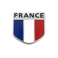 Sticker Autocollant Drapeau France Écusson – Badge Aluminium Blason Bleu Blanc Rouge – Sticker France Voiture Moto